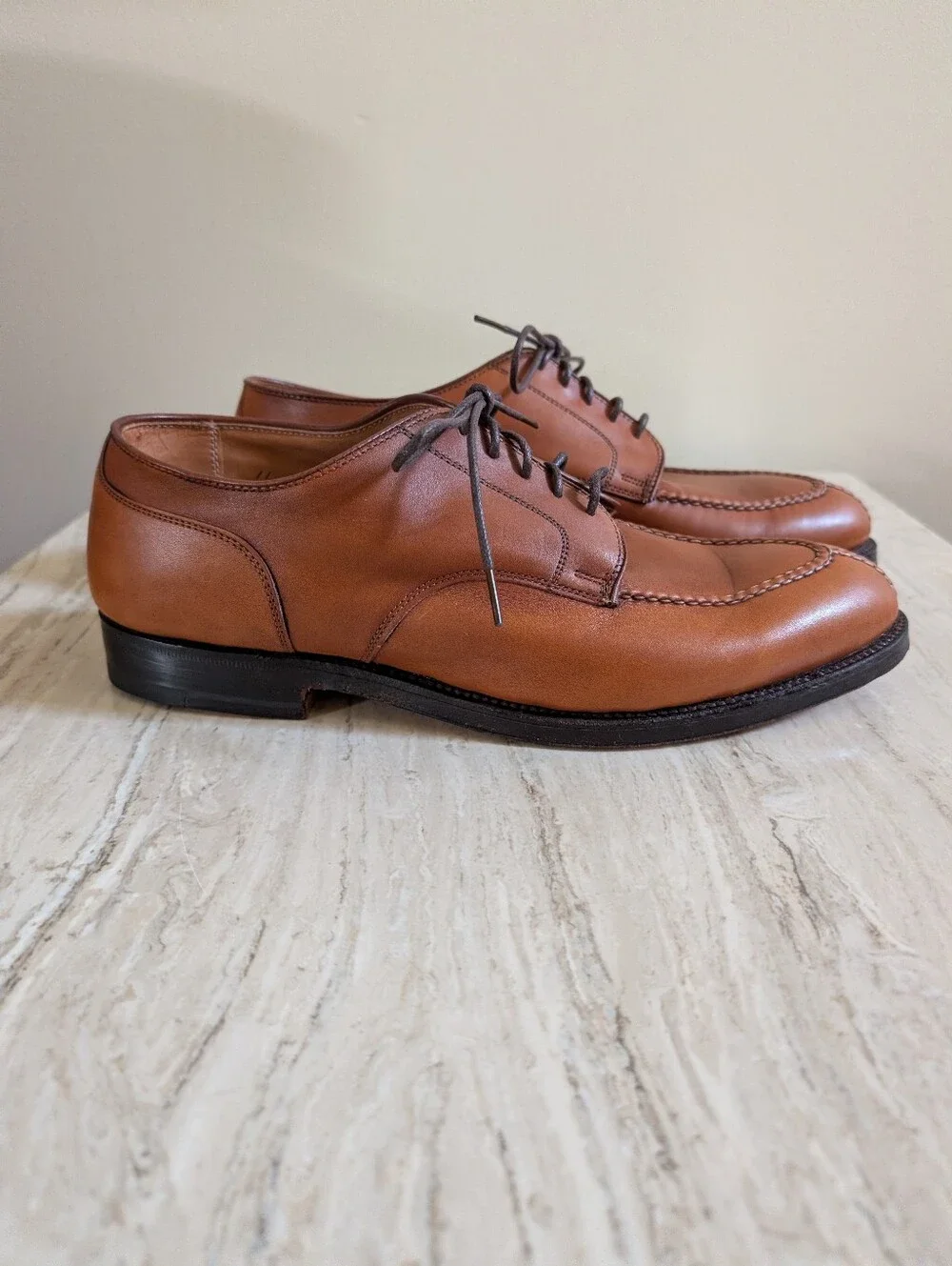 Alden 962 Norwegian Front Blucher  Burnished Tan Calf USA Men’s Shoes 11 D/EE